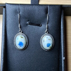 Artisan Crafted K2 Jasper Earrings in 925 Sterling Silver